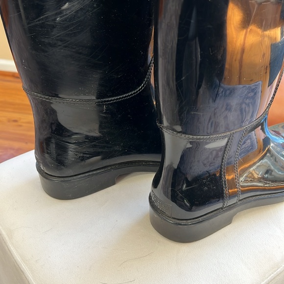 Coach Rubber Knee High Rainboots - Picture 4 of 7